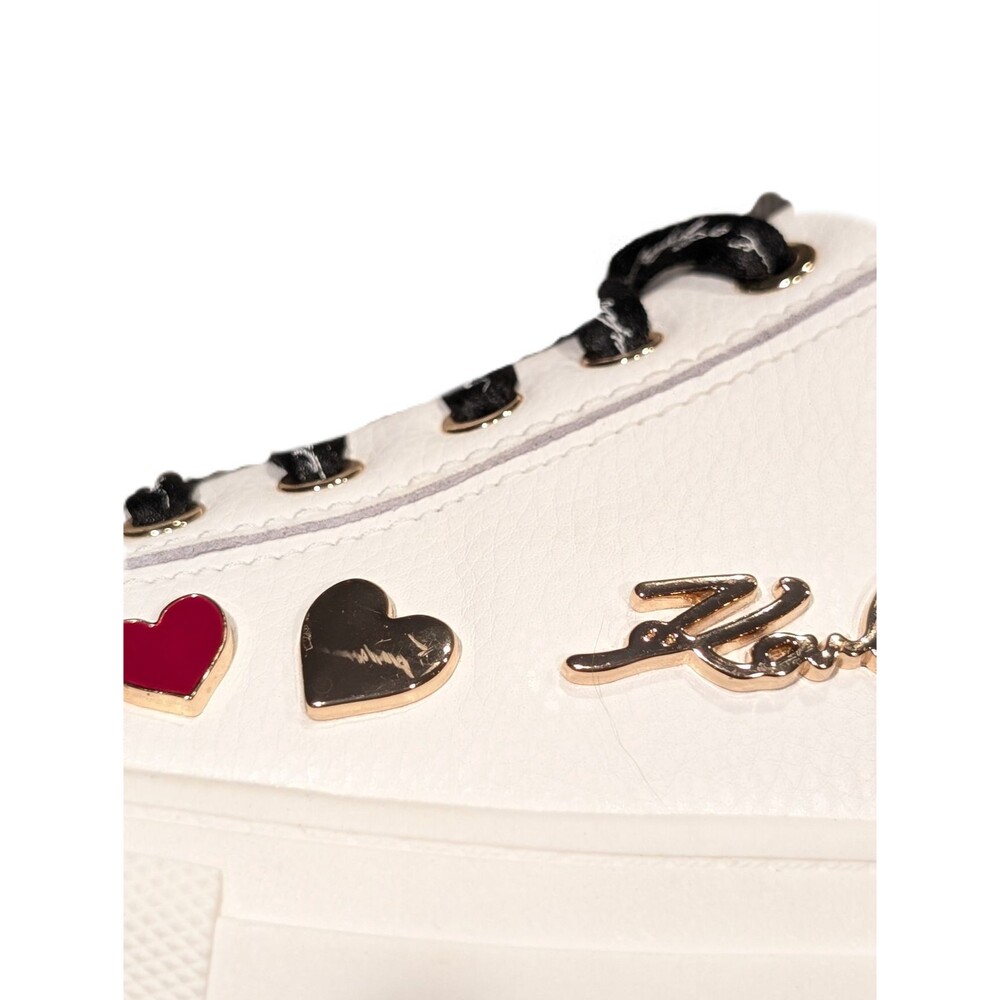 Karl Lagerfeld Paris 8.5 Sneakers Cate Pins Women's Designer Shoes Embellished - Picture 5 of 8